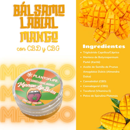 Bálsamo Labial CBD & CBG Mango - Madriz CBD