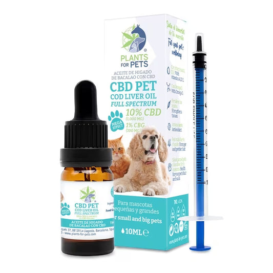 Aceite de CBD 10% CBG 1% Full Spectrum Mascotas