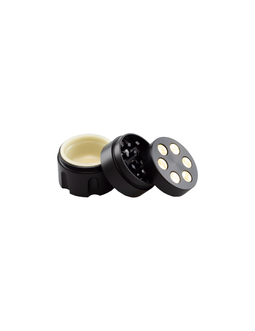 Grinder Revolver Negro 3 Partes