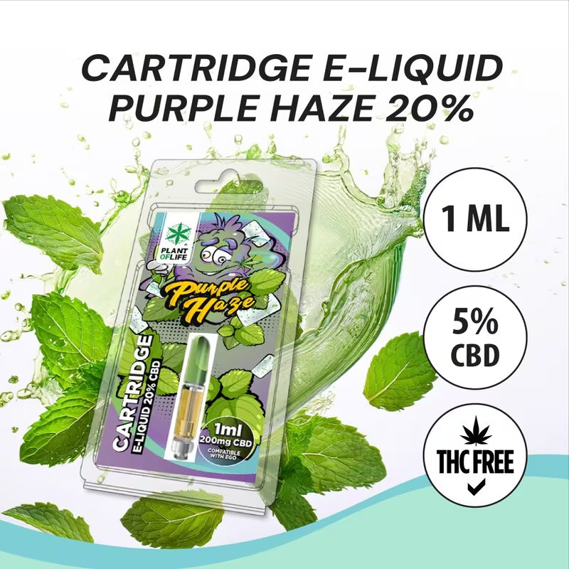 Cartucho CBD 20% Purple Haze